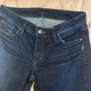 Silver Jeans Women's Deep Indigo Skinny Jeans